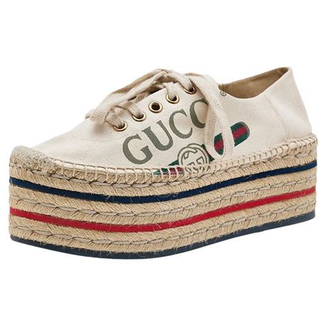 cream gucci espadrilles|Gucci espadrilles for sale.